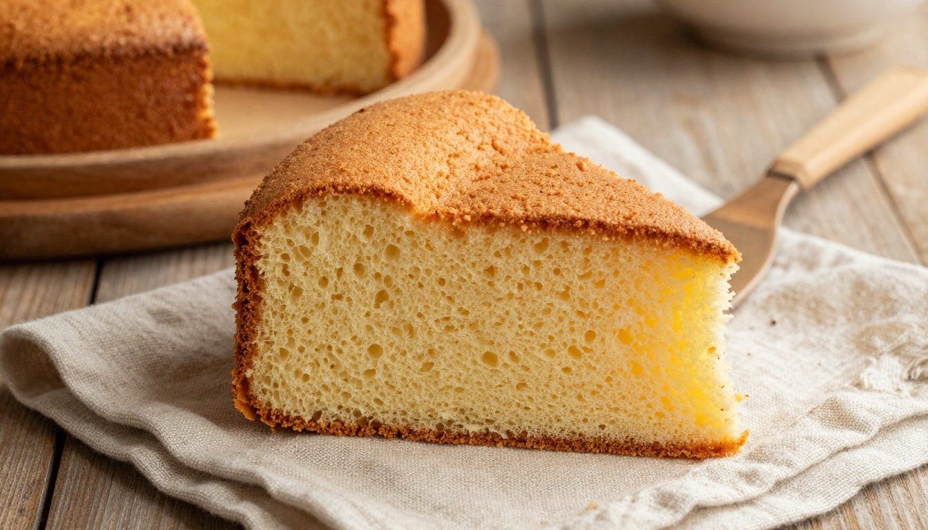 Bolo fofo recém-saído do forno